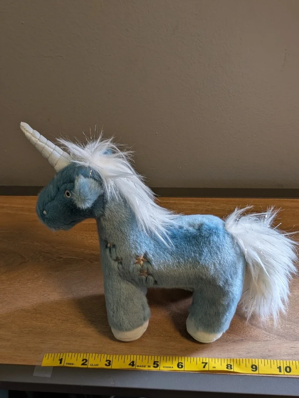 Fluff & Tuff Belle The Blue Unicorn Durable 9
